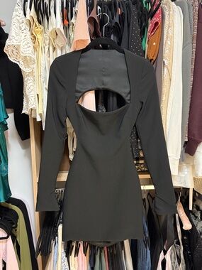 Oh Polly black bodycon mini dress size 4